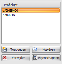 Built-up section input